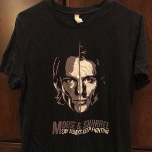 Supernatural t shirt Moose and Squirrel Medium